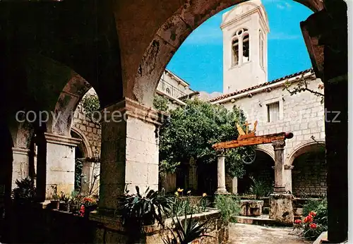 AK / Ansichtskarte Zaostrog_Serbija Innenhof 