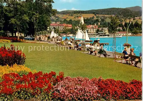 AK / Ansichtskarte Velden__Woerthersee_AT Blumenpromenade  