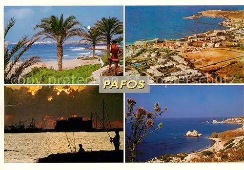 AK / Ansichtskarte Pafos_Paphos_Cyprus Strandpartien Fliegeraufnahme 