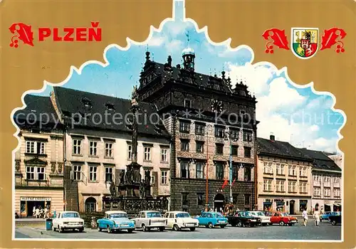 AK / Ansichtskarte Plzen_Pilsen_CZ Namesti Republiky s renesancni radnici 