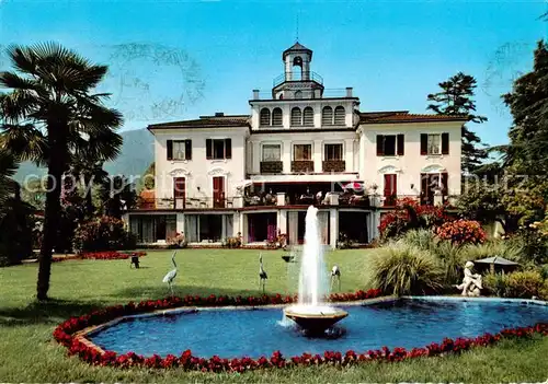 AK / Ansichtskarte Melide_Lago_di_Lugano Park Brunnen La Romantica Melide_Lago_di_Lugano