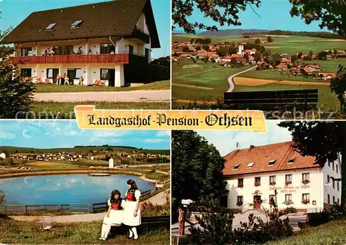 AK / Ansichtskarte Herrischried Landgasthof Pension Ochsen mit Gaestehaus Panorama Badesee Herrischried