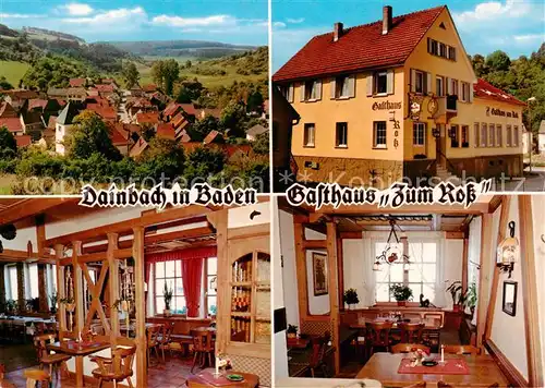 AK / Ansichtskarte Dainbach Gasthaus Zum Ross Gastraeume Panorama Dainbach