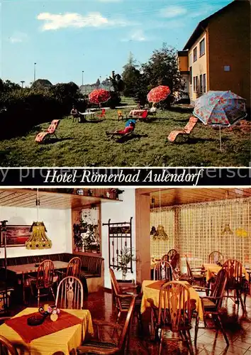 AK / Ansichtskarte Aulendorf Hotel Roemberbad Gaststube Liegewiese Aulendorf