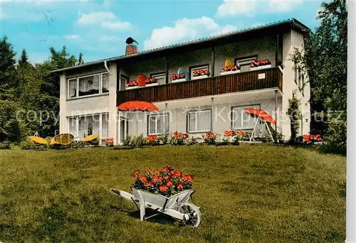 AK / Ansichtskarte Bad_Sachsa_Harz Fremdenheim Haus am Hang Bad_Sachsa_Harz