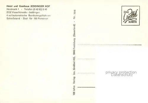 AK / Ansichtskarte Visselhoevede Hotel Gasthaus Jeddinger Hof Visselhoevede