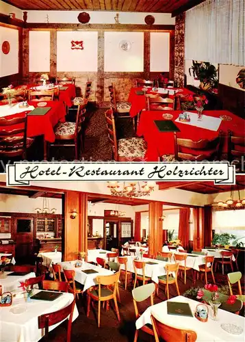 AK / Ansichtskarte Veserde Hotel Restaurant Holzrichter Gastraum Veserde
