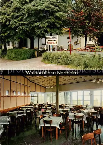 AK / Ansichtskarte Northeim Cafe Waldschaenke Northeim Gastraum Northeim