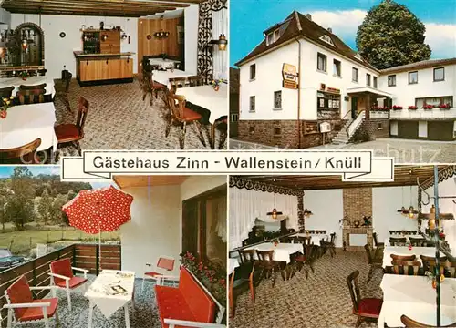 AK / Ansichtskarte Wallenstein Gaestehaus Zinn Gastraeume Wallenstein