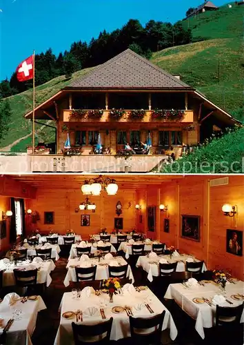 AK / Ansichtskarte Wasen_Emmental_BE Gasthof Riedbad Gastraum Wasen_Emmental_BE