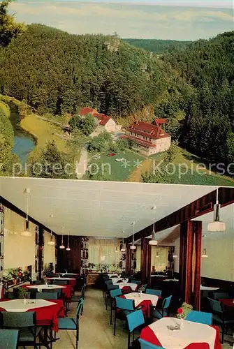 AK / Ansichtskarte Waischenfeld Gasthof Pension Pulvermuehle Gaststube  Waischenfeld