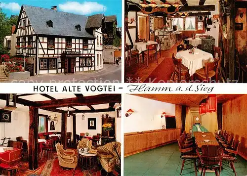 AK / Ansichtskarte Hamm_Sieg Romantik Hotel Alte Vogtei Gastraeume Hamm_Sieg