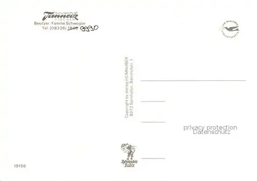 AK / Ansichtskarte Fischen_Allgaeu Kur und Sporthotel Tanneck Fischen Allgaeu