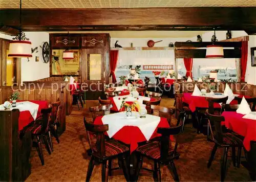 AK / Ansichtskarte Oberstdorf Restaurant Alpenstueble Gastraum Oberstdorf