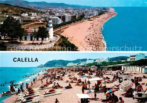 AK / Ansichtskarte  Calella_de_Mar_ES Kuestenpanorama Strand 