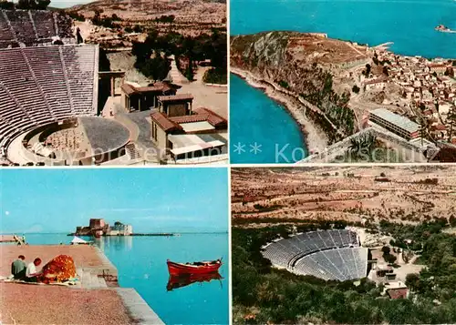 AK / Ansichtskarte 73844089 Epidaurus_Greece Amphitheater Nauplia Insel Bourtzi 
