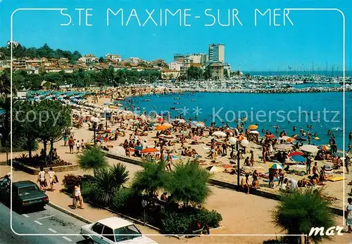 AK / Ansichtskarte  Sainte-Maxime-sur-Mer_83 La plage Côte d Azur 