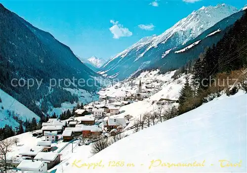 AK / Ansichtskarte  Kappl__Tirol Winterpanorama Paznauntal Alpen 