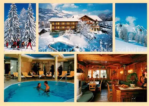 AK / Ansichtskarte  St_Johann_Pongau Hotel Lerch Winterlandschaft Hallenbad Restaurant St_Johann_Pongau