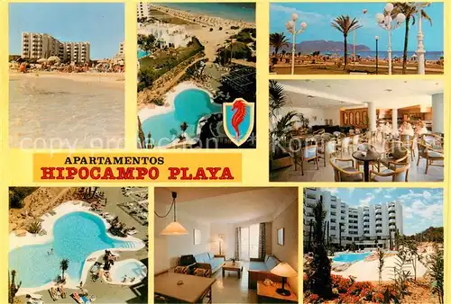 AK / Ansichtskarte 73844130 Cala_Millor_Mallorca Apartamentos Hipocampo Playa Swimming Pool Cala_Millor_Mallorca