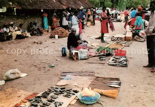 AK / Ansichtskarte 73844149 Katima_Mulio_Namibia Fischmarkt 