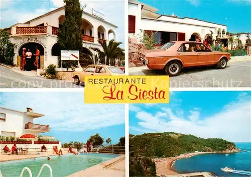 AK / Ansichtskarte 73844163 Playa_Canyellas_Cala_Canyellas_ES Restaurante La Siesta Swimming Pool Kuestenpanorama 