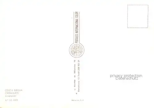 AK / Ansichtskarte  Cadaques_ES Amanecer 