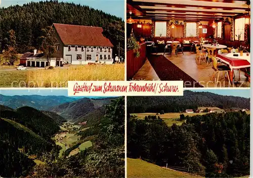 AK / Ansichtskarte  Fohrenbuehl Gasthof zum Schwanen Gaststube Panorama Fohrenbuehl