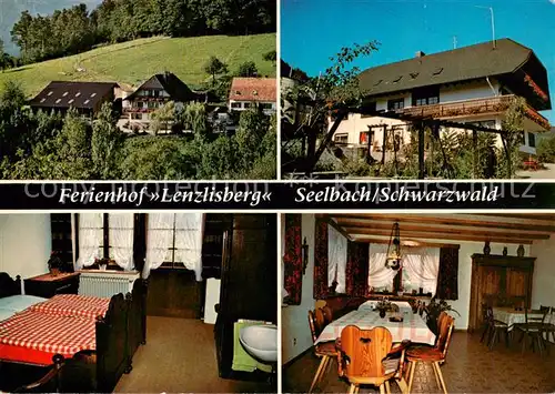 AK / Ansichtskarte 73844229 Seelbach_Schutter_Lahr Ferienhof Lenzlisberg Gaestezimmer Gaststube 