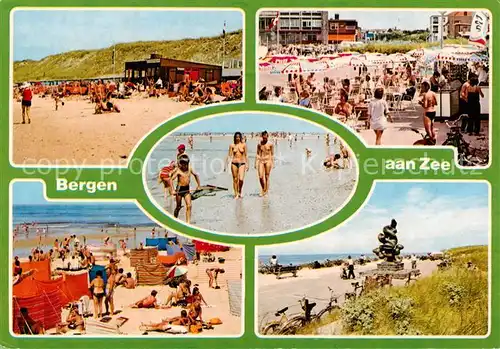 AK / Ansichtskarte  Bergen_aan_Zee_NL Strandpartien 