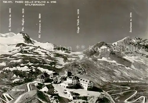 AK / Ansichtskarte  Stilfserjoch_2750m_Passo_dello_Stelvio_IT Panorama 