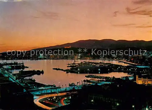 AK / Ansichtskarte  Palma_de_Mallorca_ES La bahia de noche 