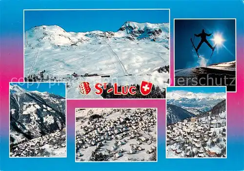 AK / Ansichtskarte  St_Luc_VS Fliegeraufnahmen Teilansichten 