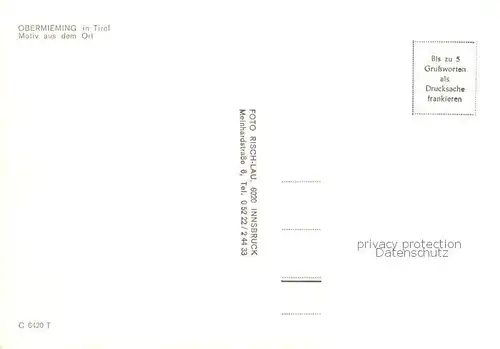 AK / Ansichtskarte  Obermieming_Tirol_AT Motiv aus dem Ort 
