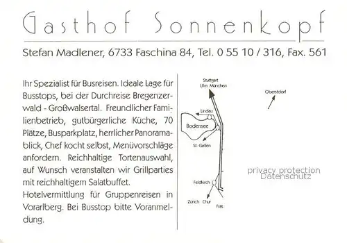 AK / Ansichtskarte  Faschinajoch_Fontanella_Vorarlberg_AT Gasthof Sonnenkopf Grosswalsertal 