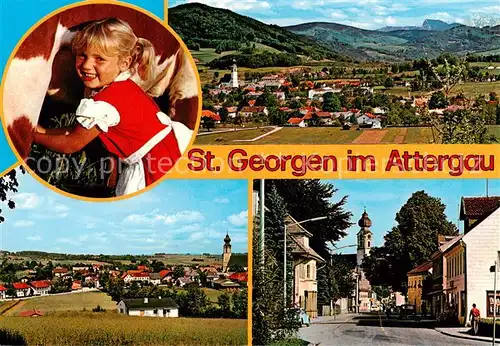 AK / Ansichtskarte  St_Georgen_Attergau Panorama Ortspartie St_Georgen_Attergau