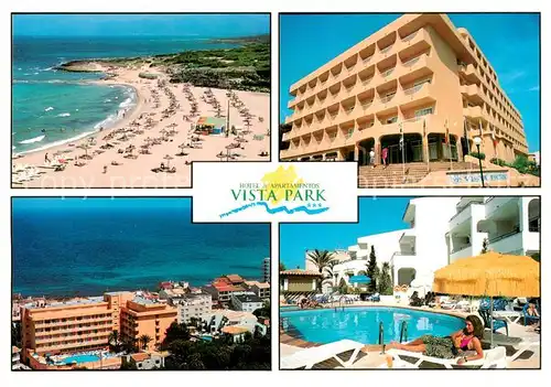 AK / Ansichtskarte 73844375 Can_Picafort_Mallorca_ES Hotel Apartamentos Vista Park Strand Pool 