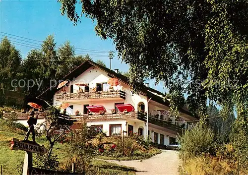 AK / Ansichtskarte 73844409 Gompelscheuer Gaestehaus Hotel Garni Enzquelle Gompelscheuer