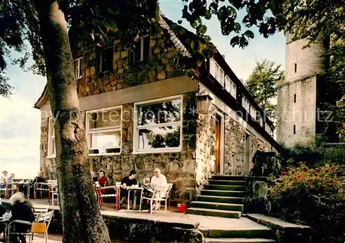 AK / Ansichtskarte 73844421 Bad_Driburg Cafe Restaurant Sachsenklause auf der Iburg Bad_Driburg