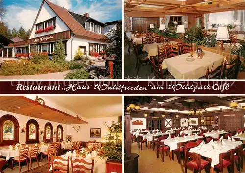AK / Ansichtskarte  Duelmen Restaurant Haus Waldfrieden am Wildpark Cafe Gastraeume Duelmen