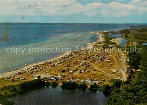 AK / Ansichtskarte Loose__Eckernfoerde Campingplatz Ludwigsburg Fliegeraufnahme 