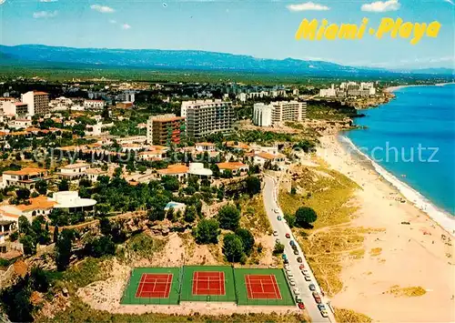 AK / Ansichtskarte Tarragona_ES Miami Playa Fliegeraufnahme 