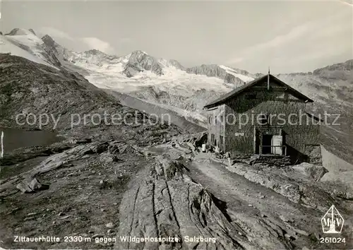 AK / Ansichtskarte Zittauerhuette_2330m_Gerlossee_Hohe_Tauern_AT mit Wildgerlosspitze 