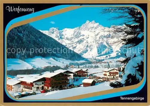 AK / Ansichtskarte Werfenweng_AT Panorama mit Tennengebirge 