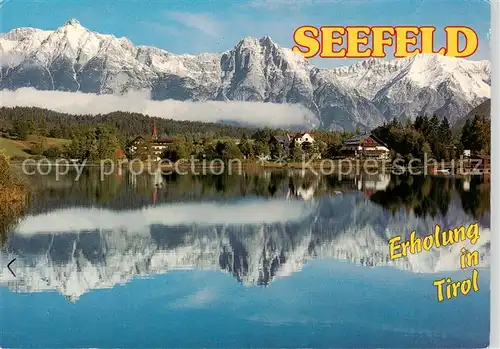 AK / Ansichtskarte Seefeld_Tirol Panorama mit Wettersteingebirge Seefeld Tirol