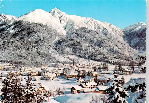 AK / Ansichtskarte Seefeld_Tirol Panorama mit Reither Spitze Seefeld Tirol