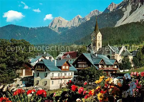 AK / Ansichtskarte Ramsau_am_Dachstein_Schladming_Obersteiermark_AT Panorama Ev Kirche 