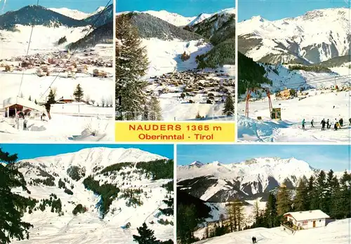 AK / Ansichtskarte Nauders_Tirol Teilansichten Seilbahnen Schlepplift Nauders Tirol