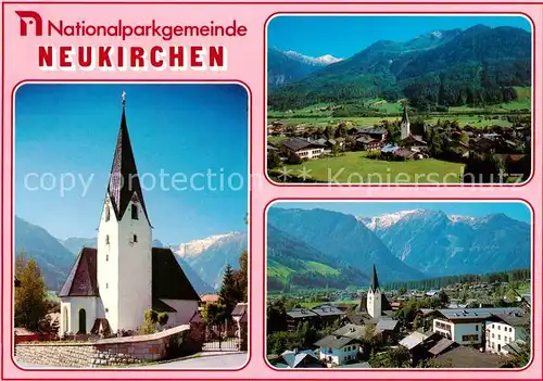 AK / Ansichtskarte Neukirchen_Grossvenediger_AT Kirche Panorama 