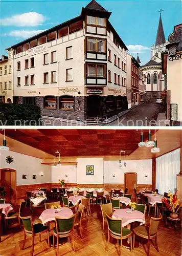 AK / Ansichtskarte Bacharach_Rhein Restaurant Park Cafe Gaststube Bacharach Rhein